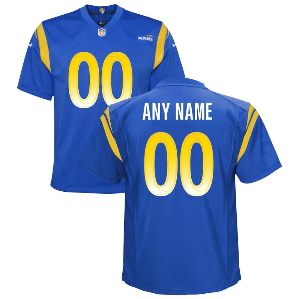 Los Angeles Rams Nike Youth Custom Game Jersey - Royal-GridironStore